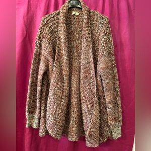 Anthropologie Moth Cozy Knit Open-Front Sweater with pockets Size XS/S